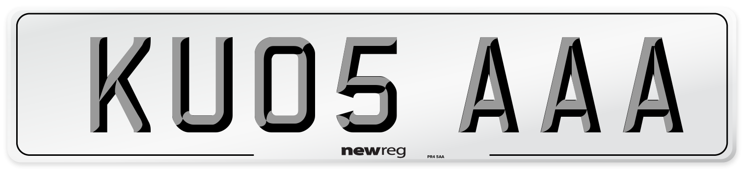 KU05 AAA Number Plate from New Reg
